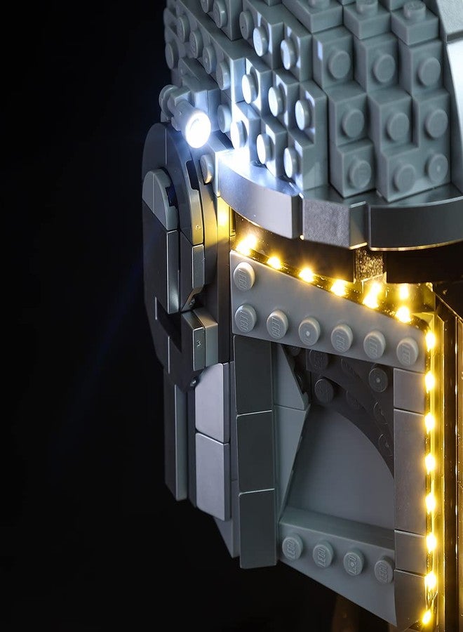 Kyglaring Latest Upgraded IR Sensing LED Light Kit for Lego The Mandalorian Helmet 75328 Building Blocks - Lights Only, Model Set Not Included - Image 5